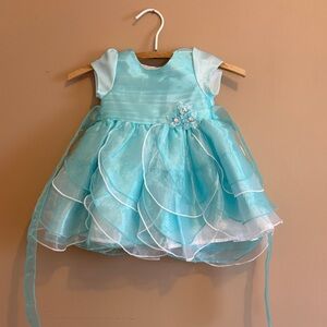Elegant Aqua Kids Formal Dress